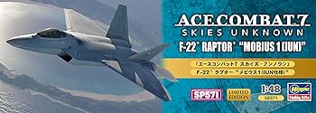 ハセガワエースコンバットF-22 \"Mobius 1\" 1/72 F-22 Raptor `Ace Combat Mobius 1` (Plastic model